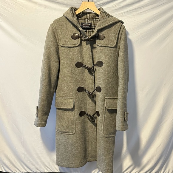 Basic House Jackets & Blazers - Basic House Gray Duffle Toggle Hooded Parka Coat size 95 / Small